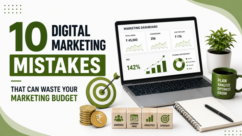 10 Digital Marketing Mistakes That Can Waste Your Marketing Budget