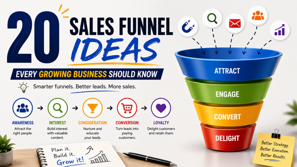 20 sales funnel ideas every growing business