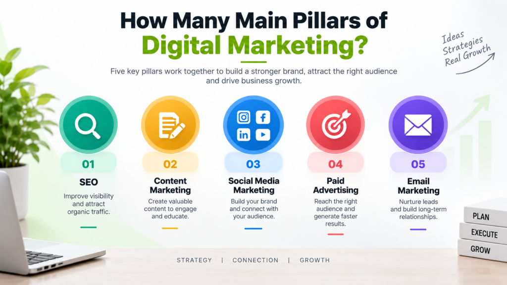 How Many Main Pillars of Digital Marketing? Complete Guide