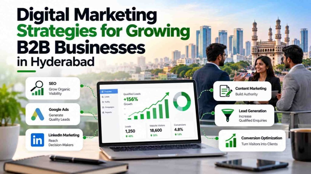 Digital Marketing Strategies for Growing B2B Businesses in Hyderabad