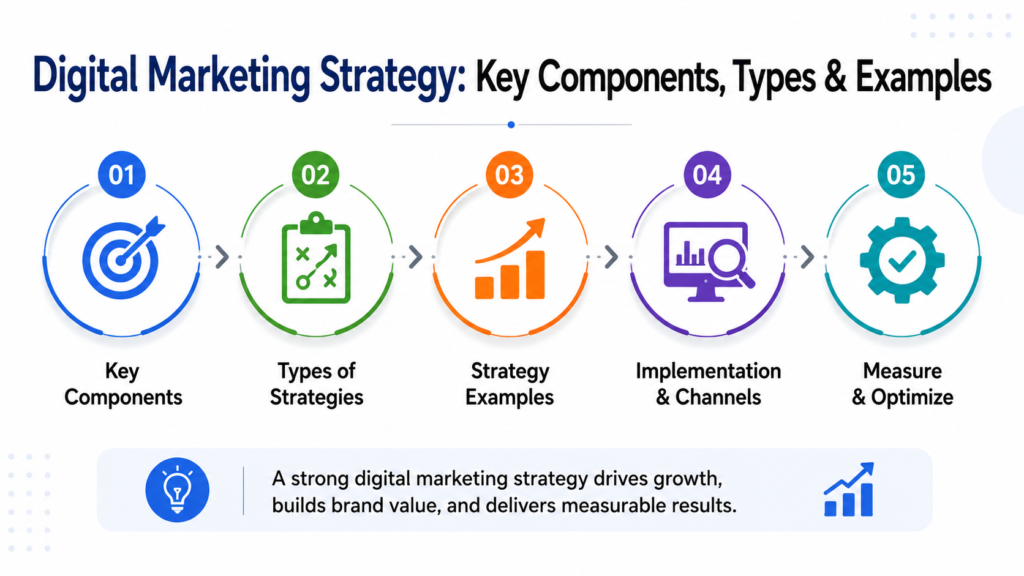 digital marketing strategy key components types and examples