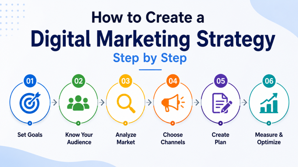 how to create a digital marketing strategy step by step
