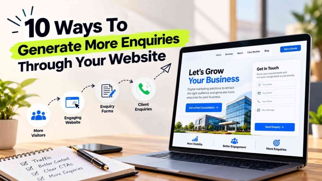 10 Ways To Generate More Enquiries Through Your Website