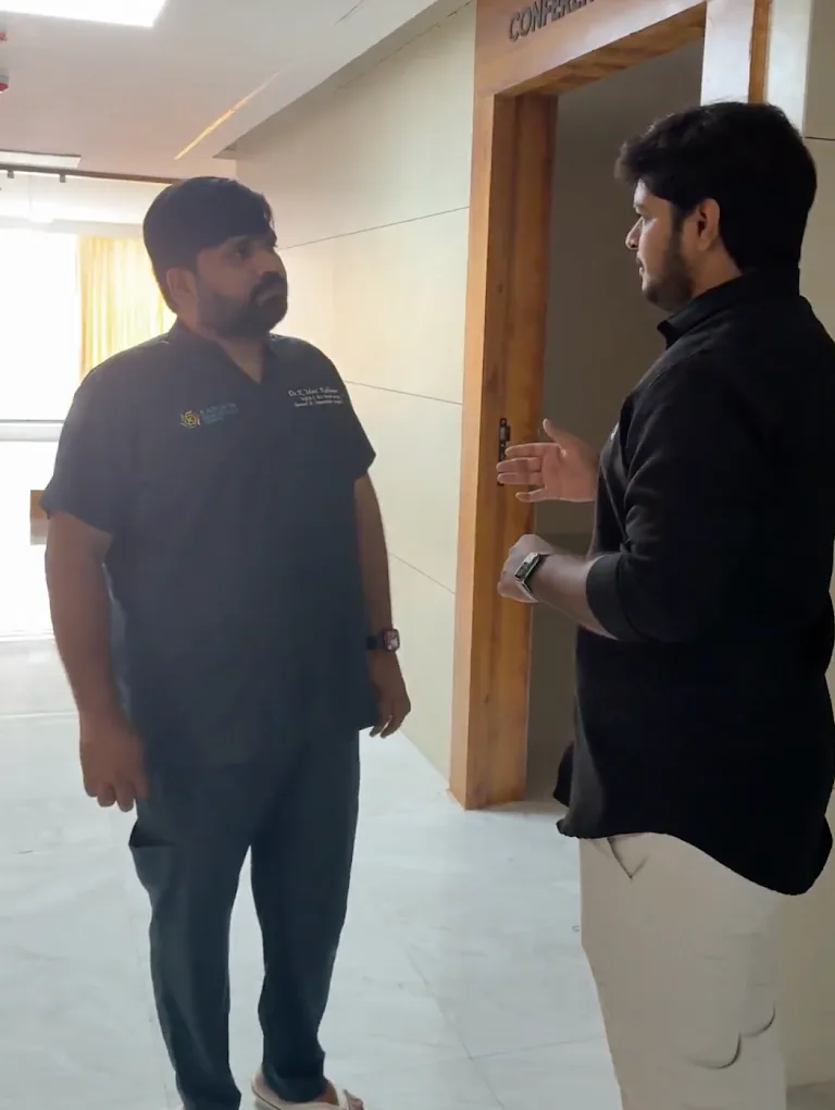 SpaceKey team member walking a client through their facility